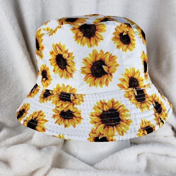 Sunflower Daisy Floral Bucket Hat - Picture 2 of 2
